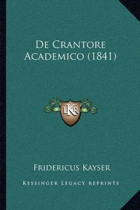 De Crantore Academico (1841)