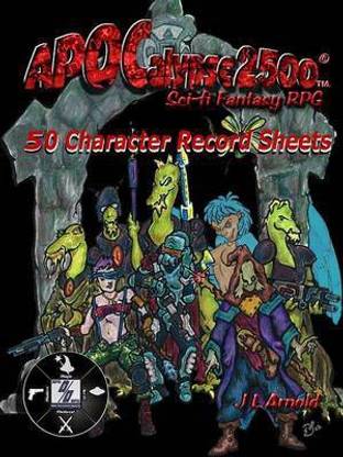 Apocalypse 2500 50 Character Record Sheets
