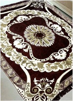 JUSTWAY Brown Chenille Carpet