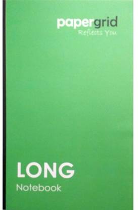 papergrid Single line Long Note book A4 Notebook 31 cm x 19 cm 160 Pages