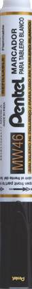 PENTEL MW46 Black Ink White Board Marker Extra Large Chisel Tip