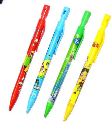 Qweezer ( Pack of 4 pcs ) Mechanical Pencil For Kids Different Colour Birthday Return Gift Pencil