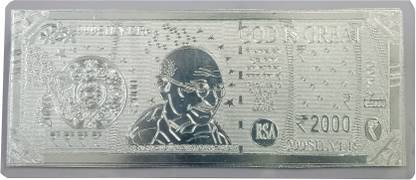 Motilal and Sons Jewellers Guaranteed 999 Pure Silver 2000 Rs for Gifting Silver Note