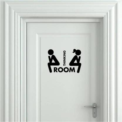 Flipkart SmartBuy 30 cm Bathroom Door Sticker Non-Reusable Sticker
