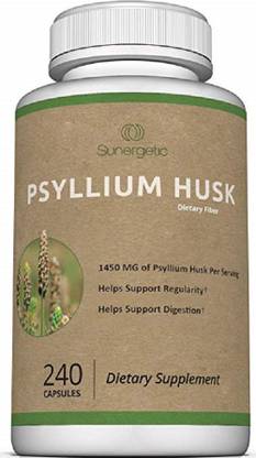 Sunergetic Premium Psyllium Husk Capsules -of Psyllium