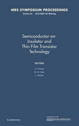 Semiconductor-on-Insulator and Thin Film Transistor Technology: Volume 53