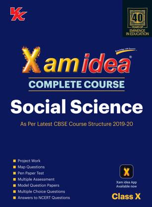 Xam Idea Complete Course Social Science for Cbse Class 10 - 2020 Exam