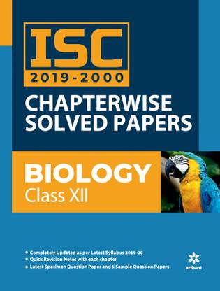 ISC Chapterwise Solved Papers Biology class 12 2019 -20