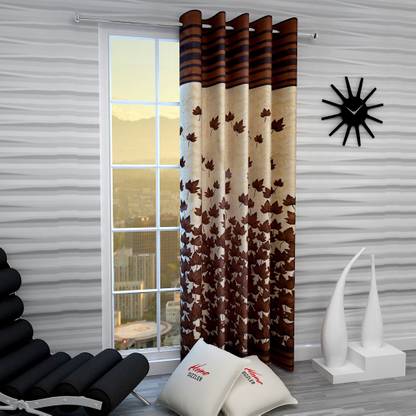 Home Sizzler 153 cm (5 ft) Polyester Semi Transparent Window Curtain Single Curtain