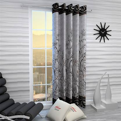 Home Sizzler 153 cm (5 ft) Polyester Semi Transparent Window Curtain Single Curtain