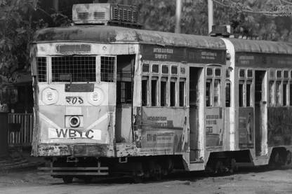 NEW ANJANI ART GALLERY Vintage Tram Images Digital Reprint 24 inch x 36 inch Painting