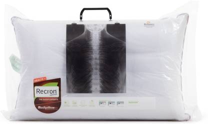 RECRON CERTIFIED Medi Microfibre Solid Sleeping Pillow Pack of 1