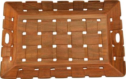 Santarms carved wooden sarving Tray