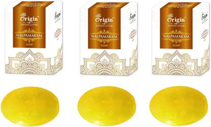THE ORIGIN Natural & Pure Nalpamaram Soaps -75 gm ( Pack of 3)