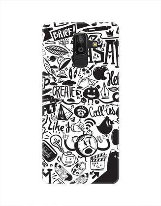 Smutty Back Cover for Samsung Galaxy J8, J810G - Doodle Print