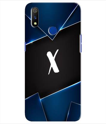 XPRINT Back Cover for Realme 3 Pro - Alphabet X