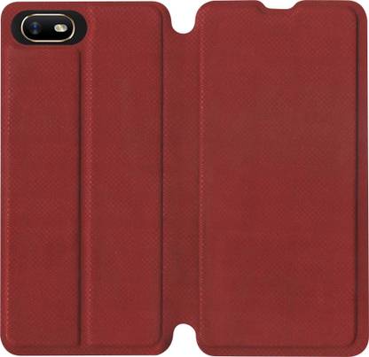 SBMS Flip Cover for Oppo A1K Flip Cover (Red)