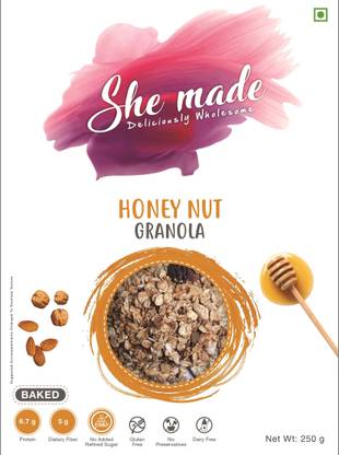 She Made Honey Nut Granola (Pack of 3) Pouch