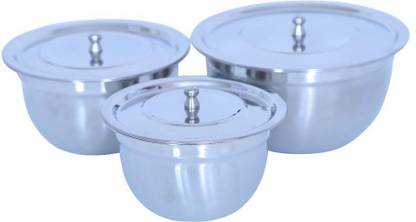 Plata Steel Fridge Container  - 1250 ml, 650 ml, 950 ml