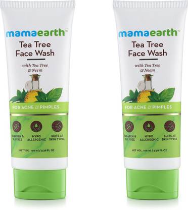 Mamaearth Tea Tree Natural  for Acne & Pimples Wash Face Wash