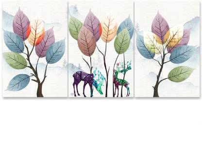 RANGOLI HD Digital Famous Painting Digital Reprint 18 inch x 12 inch Painting