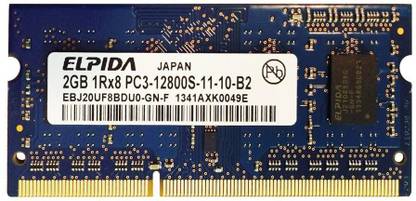 ELPIDA PC3 12800S 1600MHZ GDDR3 2 GB (Single Channel) Laptop (EBJ20UF8BDU0-GN-F)