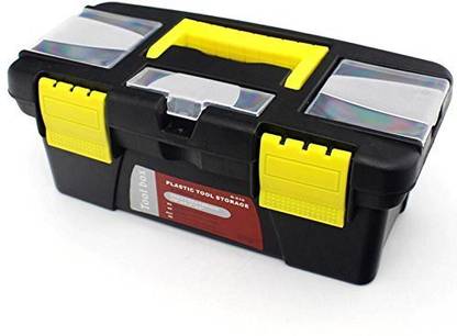 MFORALL Multipurpose Plastic Storage Box Travel Tool Organizer Storage Box for Hand Tool Kit Multi-Functional Small Universal Mini Hardware Tool Kit Box Tool Box