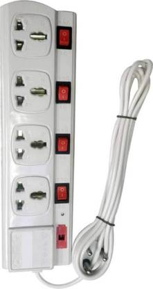 NIBBIN 4+4 Power Strip Extension Board 4  Socket Extension Boards