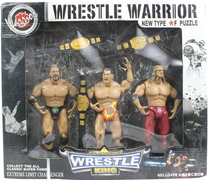 Toyswala WWE Flex Force Fighting Heroes Pack of 3 Character Action Figure (Multicolor)