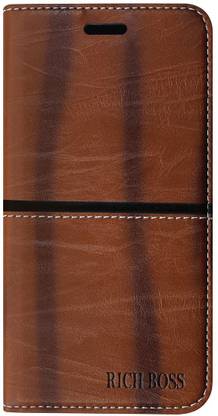 CrazyLiner Flip Cover for Crazyliner RICH BOSS Premium Leather Flip Cover Samsung Galaxy S8 Brown