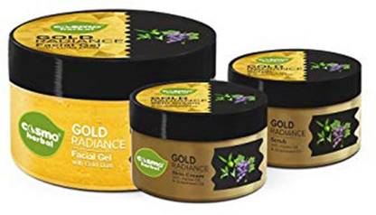 COSMO gold facial gel gold face pack gold scrub