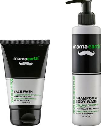 Mamaearth Men's Refresh Oil Control Facewash with Charcoal
