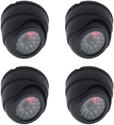 CPEX Security Cameras Imitation Simulated Blinking LED with Security Warning Stickers C4B (4pack) Security Camera