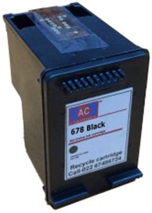 AC 678 Black Ink Cartridge Compatible For Use HP Deskjet Ink 1515 All-in-One Printer, HP Deskjet Ink 2510, HP Deskjet Ink 2516, HP Deskjet Ink 2545, HP Deskjet Ink 2645, HP Deskjet Ink 3545, HP Deskjet Ink 4515, HP Deskjet Ink 4640 e-All-in-One Printer (Singal Black) Black Ink Cartridge