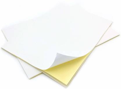 शिखररीटेल्स Sticker Paper 10 स्टिकर पेपर A4 प्रोजेक्ट पेपर