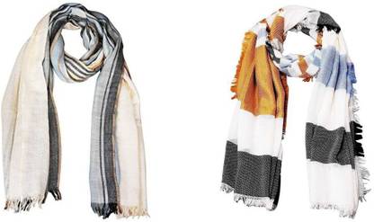 Pappi Boss Self Design Pure Cotton Men Fancy Scarf