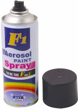 F1 Metal Spray Paint (Matt Black) Silver Spray Paint 250 ml