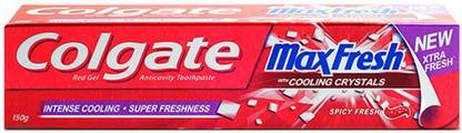 Colgate Maxfresh Spicy Fresh Red Gel Toothpaste, 150g each Toothpaste