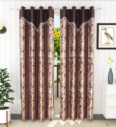 Flipkart SmartBuy 274 cm (9 ft) Polyester Long Door Curtain (Pack Of 2)