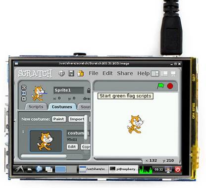 PrimeRobotics 3.5 inch Touch Screen TFT LCD Pi B+/2B/3B/3B+ Educational Electronic Hobby Kit