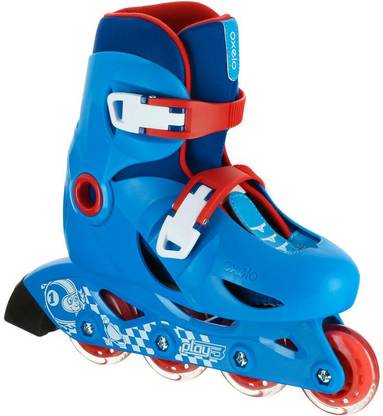 Oxelo by Decathlon KIDS INLINE ROLLER SKATES PLAY 3 BLUE/RED In-line Skates - Size 28/30 Euro
