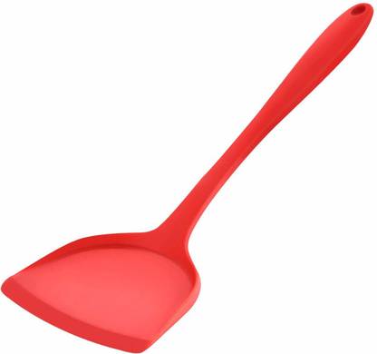 P-PLUS INTERNATIONAL Silicone Utensils with Nonstick, (Silcone Spatula Red) Non-Stick Spatula