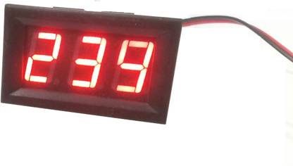 Wooden Extension RED Display AC 70-500V 0.56" Voltmeter PACK of 5 Five Voltmeter