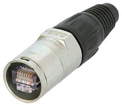 SLV Silver Cat6 Ethernet Rj45 XLR Style Cable Connector XLR Style Cable Connector Wire Connector