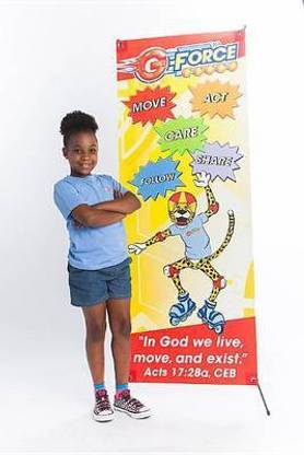 G-Force Vbs Theme Banner Poly 24"x63"