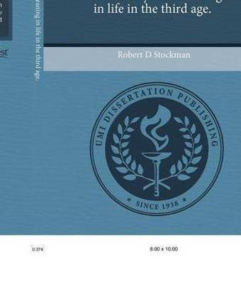 Generativity and Meaning in Life in the Third Age