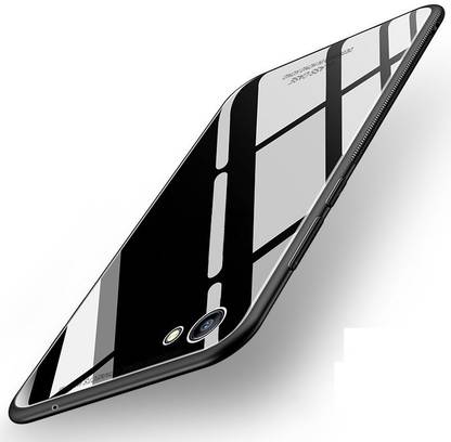 Novo Style Back Cover for Vivo V5 Soft TPU Inner Frame Case, Anti-Scratch 9H Glass Back