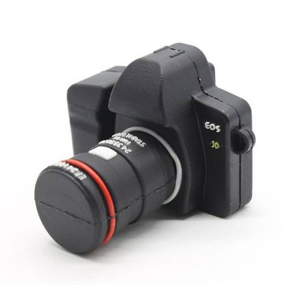 Tobo Mini DSLR Camera USB Flash Drive 16 Pen Drive Compatible with Desktop Computer, Television, Laptop USB 2.0 Rubber Case
