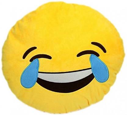 INTERNET WALA LOVE EMOII Microfibre Smiley Cushion Pack of 3