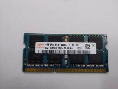 Hynix 8500 DDR3 4 GB Laptop (HMT351S6BFR8C-G7 PC3 8500s)